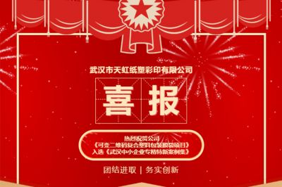 熱烈祝賀公司創(chuàng)新項(xiàng)目入選《武漢中小企業(yè)專精特新案例集》